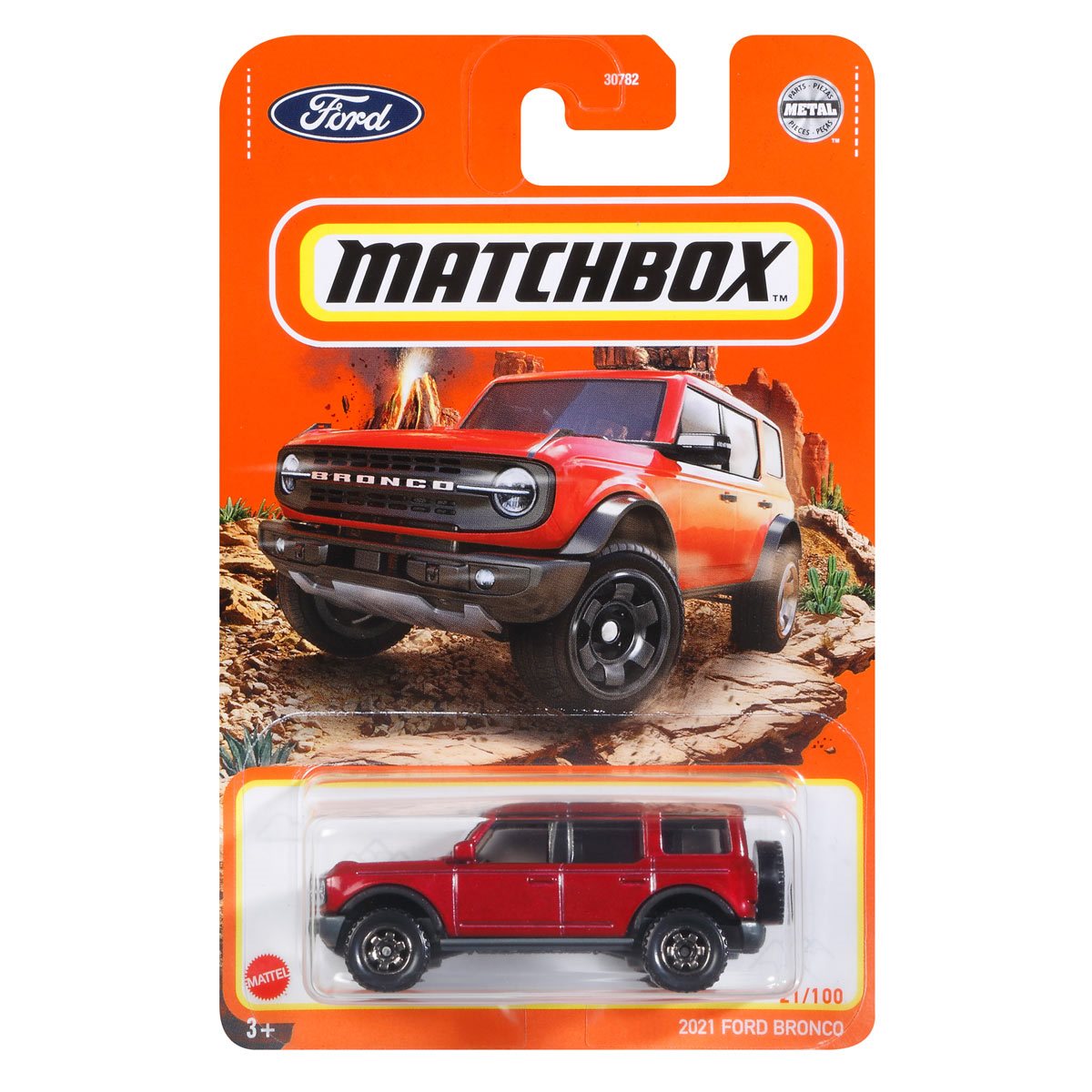Matchbox Power Grabs no 21 Ford Bronco 2021 red Superfast 2021 box