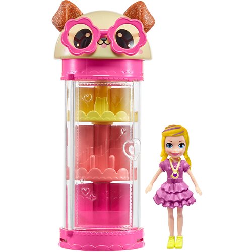 Polly Pocket Style Spinner Fashion Closet Blonde Doll