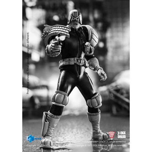Judge Dredd Special Police Black and White Super Ultimate Series 1:12 Scale Action Figure