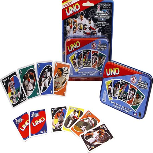 Uno Boston Red Sox Card Game New Mattel 