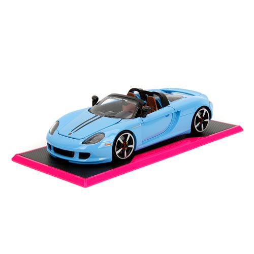 Pink Slips Porsche Carrera GT Light Blue 1:24 Scale Die-Cast Metal Vehicle