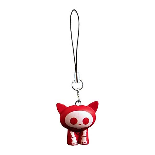 Skelanimals Kit (Cat) Red Mobile Phone Charm