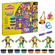 Teenage Mutant Ninja Turtles Play-Doh Cowabunga Creations Bendy 4-Inch Action Figures Set