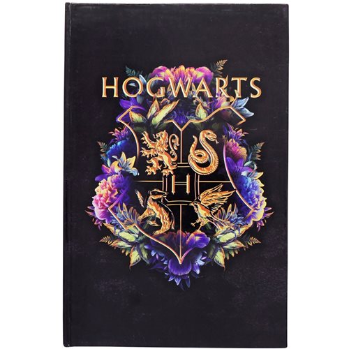 Harry Potter Hogwarts Purple School Crest Journal with Wand Pen