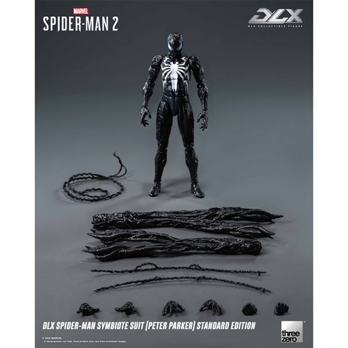 Marvel Spider-Man 2 Spider-Man Symbiote Suit Peter Parker Standard Edition DLX Action Figure