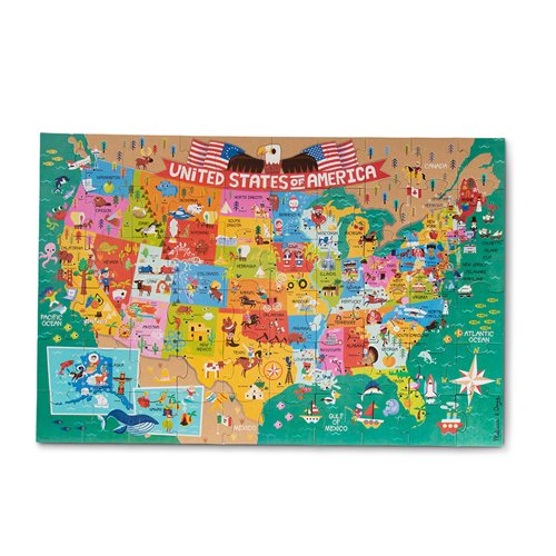 Melissa & Doug Natural Play America the Beautiful 60-Piece Giant Floor Puzzle
