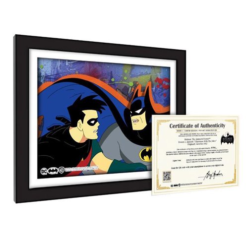 Batman: The Animated Series Christmas with the Joker #1109 Animation Cel Artist Edition Framed Art P
