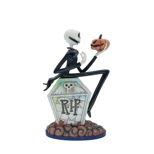 Disney Traditions The Nightmare Before Christmas Jack Skellington on Gravestone by Jim Shore Statue