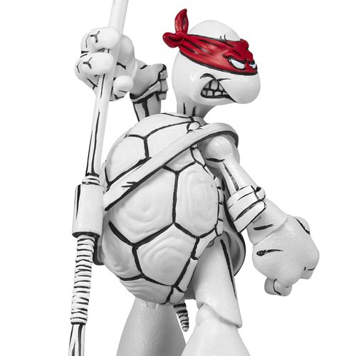 Teenage Mutant Ninja Turtles Donatello Black and White Original Sketch Action Figure - Previews Excl