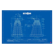 Doctor Who Dalek Blueprint Standard Poster