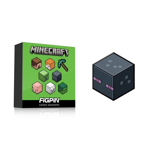 Minecraft Series 1 FiGPiN Mystery Mini Enamel Pin Display of 10