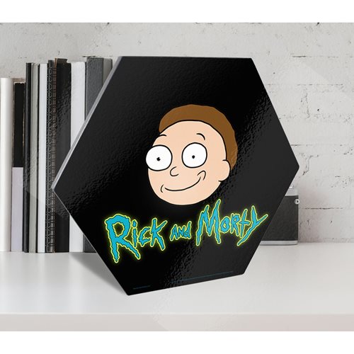 Rick and Morty Morty Knexagon Wood Print