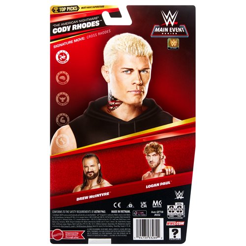 WWE Top Picks Main Event Series 2026 Wave 4 Action Figure Case of 8