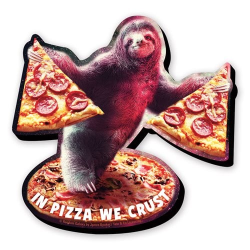 Random Galaxy Sloth Pizza Funky Chunky Magnet