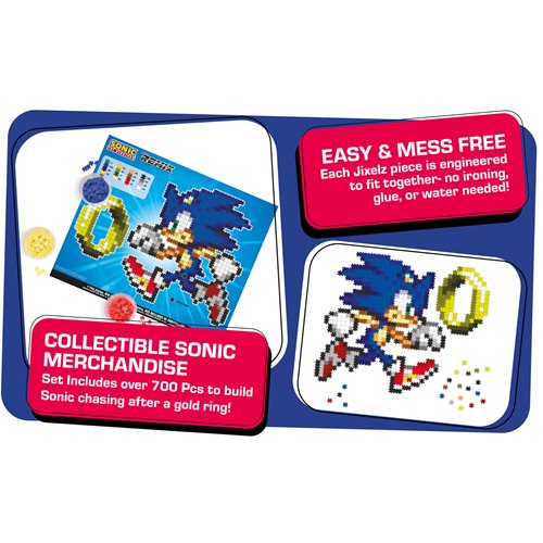 Sonic the Hedgehog and Ring Jixelz Remix 700-Piece Puzzle
