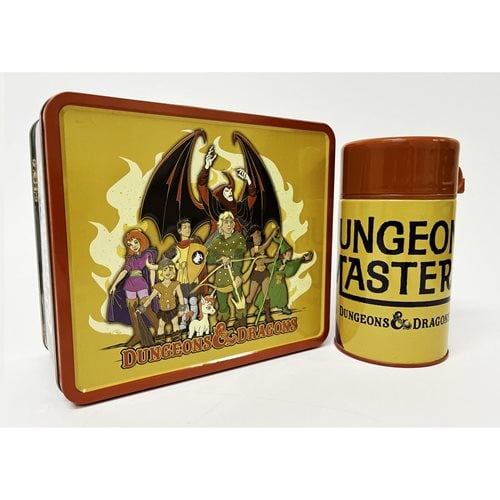 Dungeons and Dragons Animated Tin Titans Lunch Box with Thermos -Previews Exclusive
