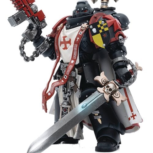 Joy Toy Warhammer 40,000 Black Templars Sword Brethren Brother Lombast 1:18 Scale Action Figure