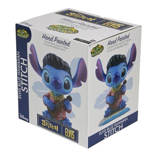 Lilo & Stitch Blue Hawaiian Elvis Stitch Head Knocker Bobblehead