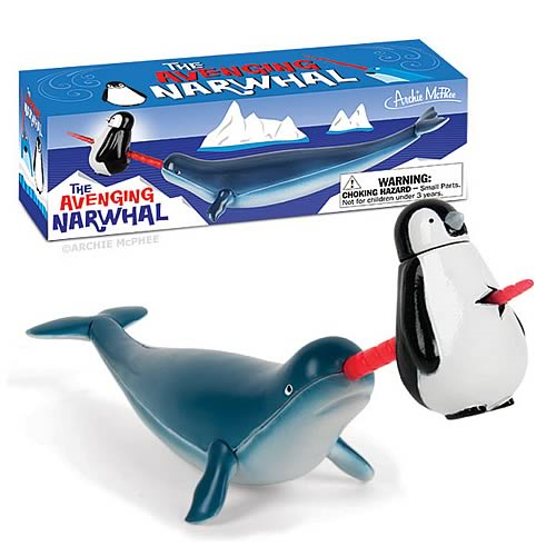 Avenging Narwhal Action Whale Set