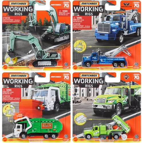 Matchbox Real Working Rigs 2023 Wave 1 Case of 8