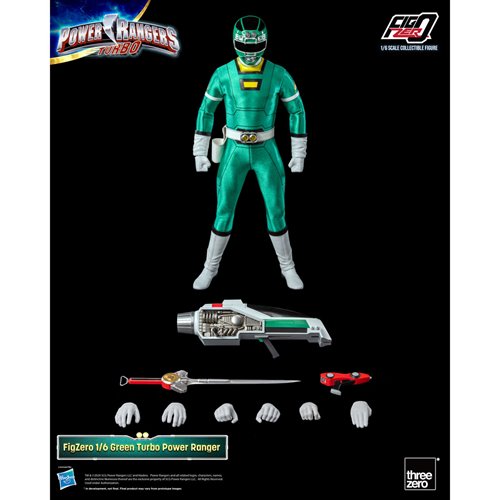 Power Rangers Turbo Green Turbo Power Ranger FigZero 1:6 Scale Action Figure