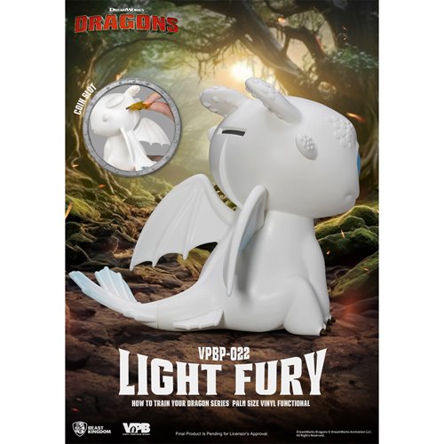 How to Train Your Dragon Light Fury VPBP-022 Palm Size Vinyl Functional Piggy Bank