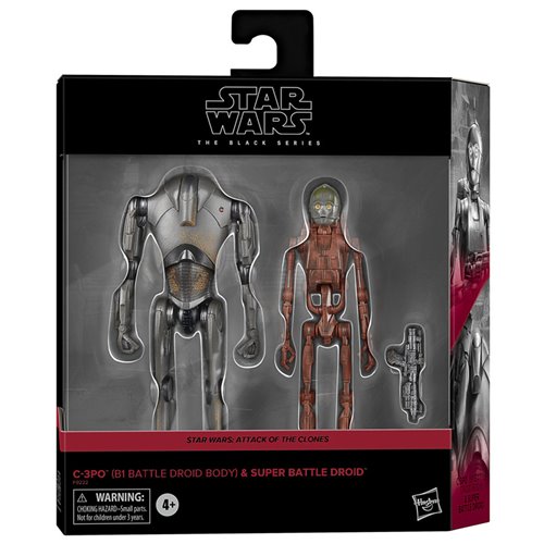 Star Wars The Black Series C-3PO (B1 Battle Droid Body) & Super Battle Droid 6-Inch Action Figures