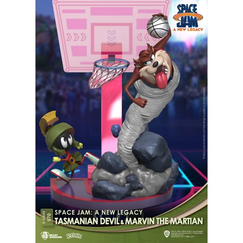 Space Jam: A New Legacy Tasmanian Devil and Marvin the Martian DS-070 D-Stage 6-Inch Statue