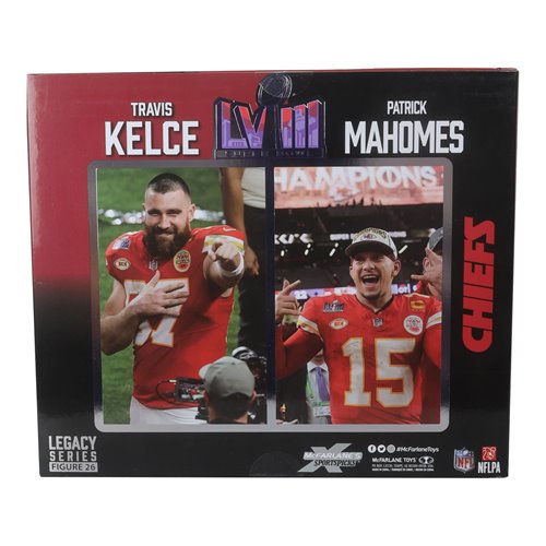 NFL SportsPicks 2024 Travis Kelce and Patrick Mahomes 7-Inch Scale Posed Figure 2-Pack