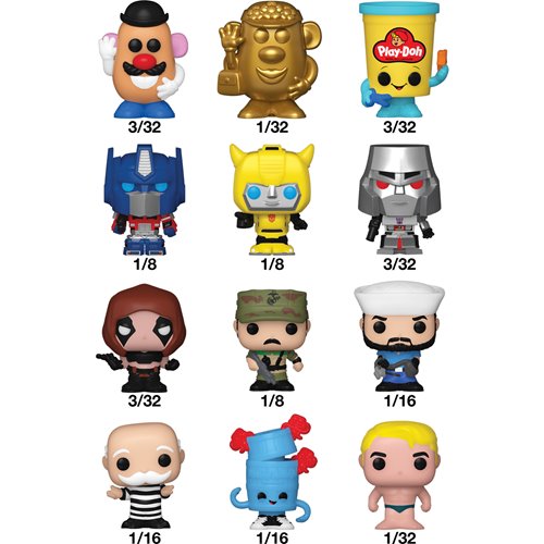 Retro Toys Funko Bitty Pop! Singles - Random 8-Pack