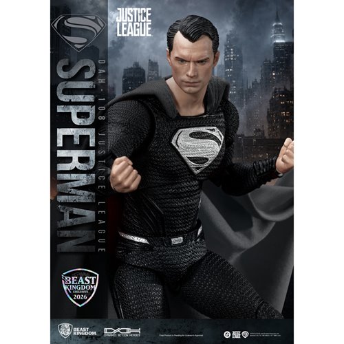 DC Justice League Superman Black Suit DAH-108 Action Figure - Exclusive
