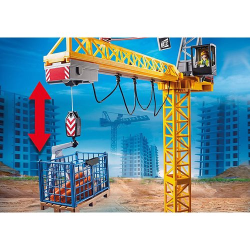 Playmobil 70441 Construction RC Crane with Building Section