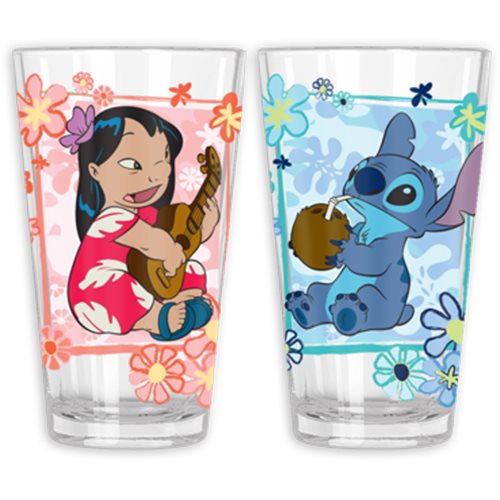 Lilo & Stitch 16 oz. Pint Glass Set of 2