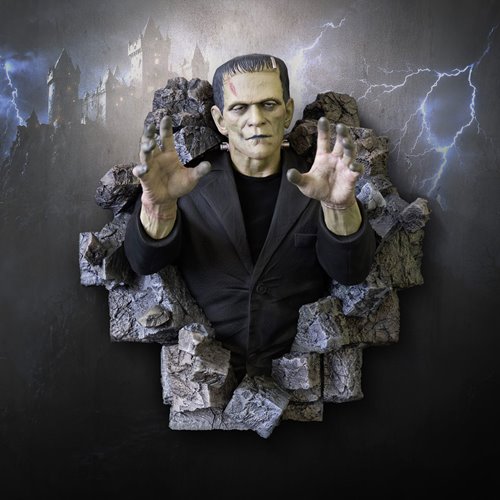 Frankenstein 1:1 Scale Life-Size Wall Sculpture Mount