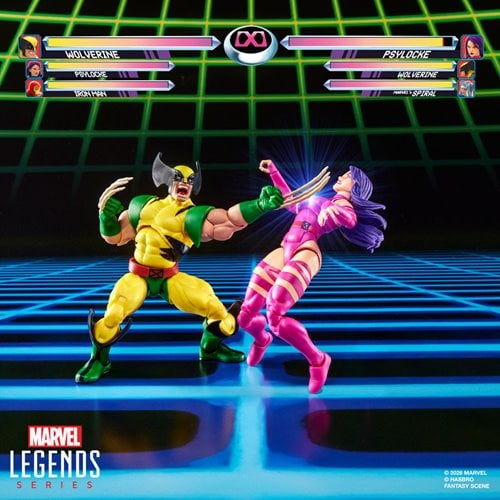 X-Men Marvel Legends Series Wolverine vs Psylocke 6-Inch Action Figures