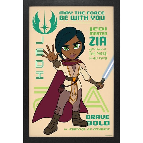 Star Wars: Young Jedi Adventures Zia Profile Framed Art Print