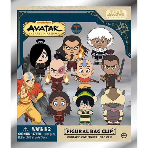 Avatar: The Last Airbender Series 3 3D Foam Bag Clip Display Case of 24