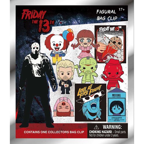 WB Horror Series 9 3D Foam Bag Clip Display Case of 24