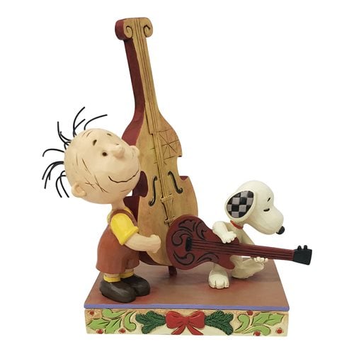 Peanuts Snoopy Playing Guitar Merry Melody Statue by Jim Shore