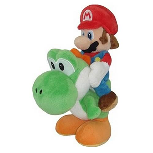 Super Mario Bros. Mario Riding On Yoshi Plush 8-Inch Plush