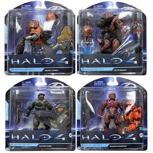  HALO Infinite World of Halo 4'' Figures Series 1 2 3 4  Collection (Choose Figure) (Master Chief (Halo 5)) : Toys & Games