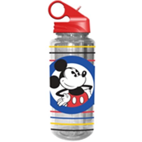 Mickey Mouse Circle and Stripes 600 ml Tritan Water Bottle