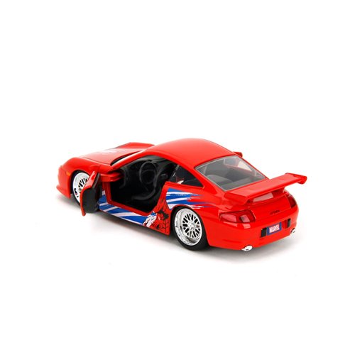 Spider-Man Porsche 911 GT3 RS 996 1:32 Scale Die-Cast Metal Vehicle