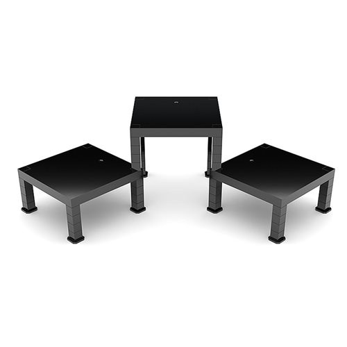 The Simple Stand: Build-On Type Black 3-Pack