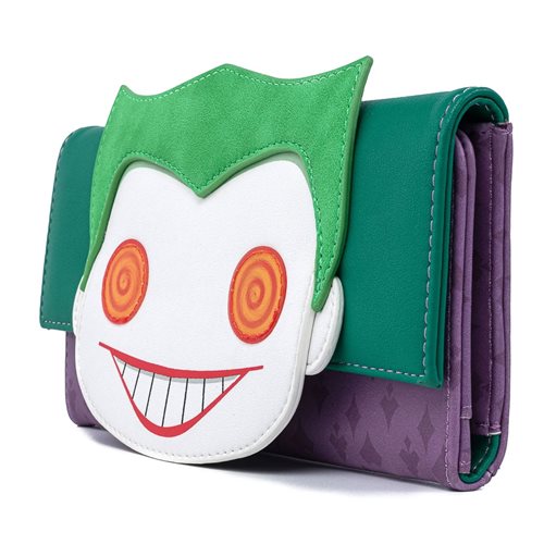 Batman Joker Eyes Pop! by Loungefly Flap Wallet