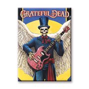 Grateful Dead Skeleton Guitar Flat Magnet