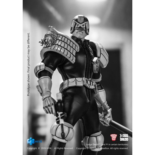 Judge Dredd Special Police Black and White Super Ultimate Series 1:12 Scale Action Figure