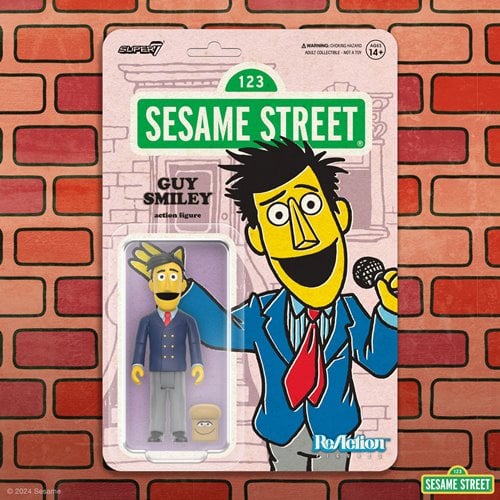 Sesame Street Guy Smiley with Bread 3 3/4-Inch ReAction Figures