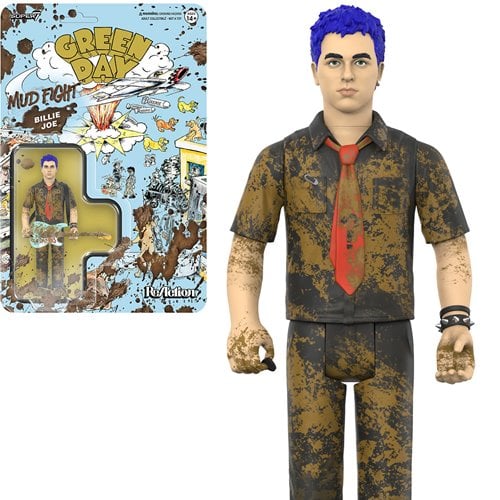 Green Day Mud Fight Billie Joe Armstrong 3 3/4-Inch ReAction Figure