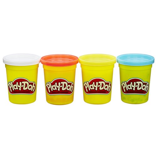 Play-Doh Classic Colors 4-Pack - Red, Yellow, Blue, and White